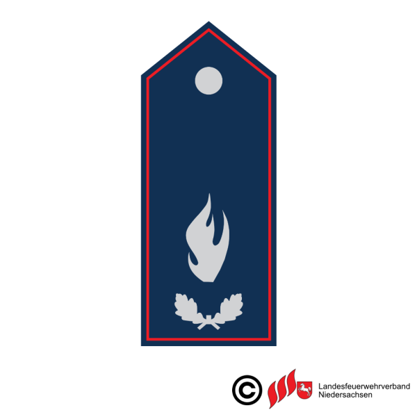 Schulterklappe mit Druckknopf Kreis Kinder-/Jugendfeuerwehrwart*in