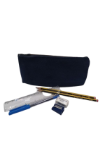 Federmappe mit Schreibset - Blau